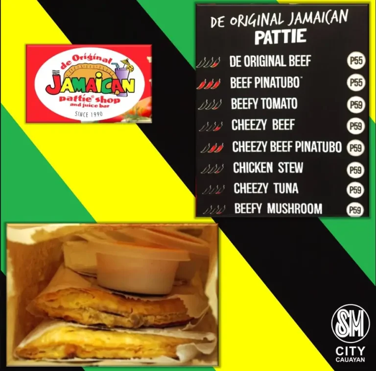 Jamaican Patties Menu Philippines