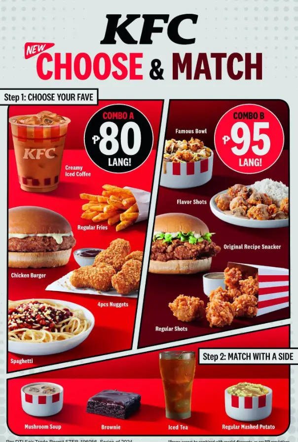 KFC Menu Philippines