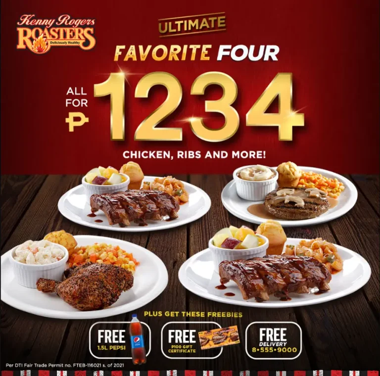 Kenny Rogers Menu