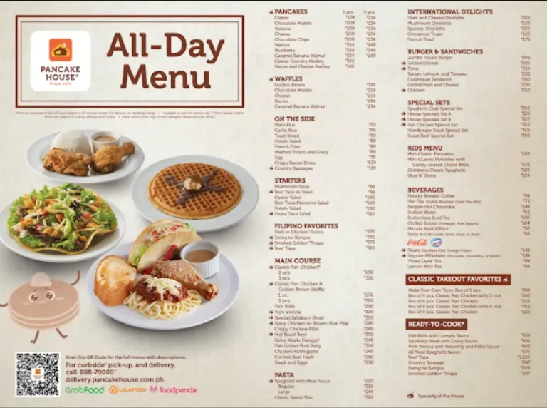 Pancake House Menu