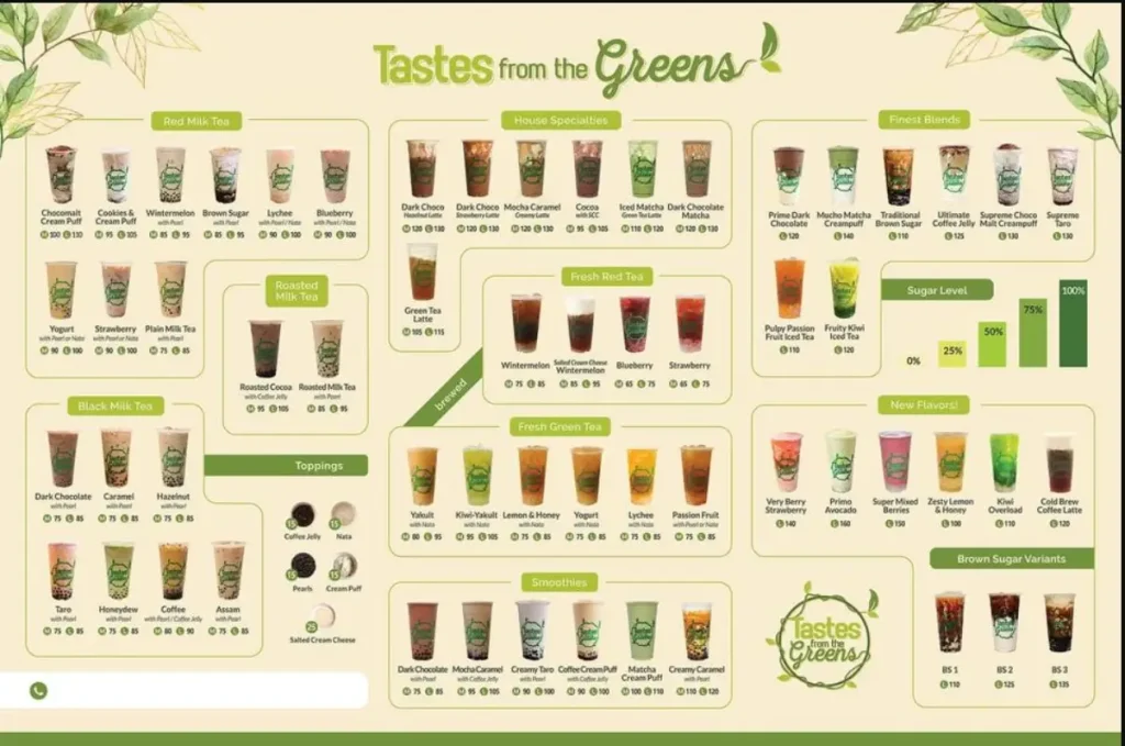 Taste From The Greens Menu Philippines