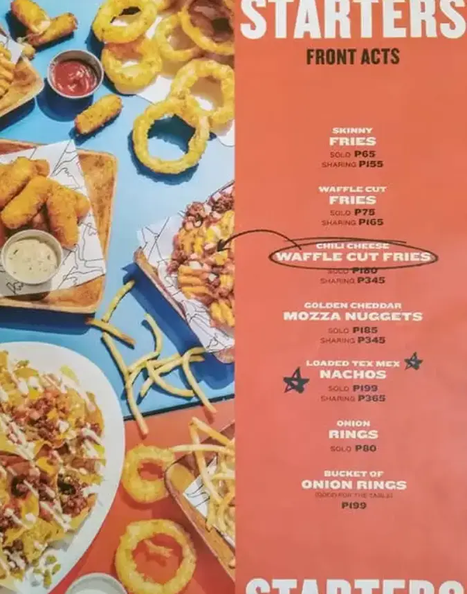 8 Cuts Philippines Menu