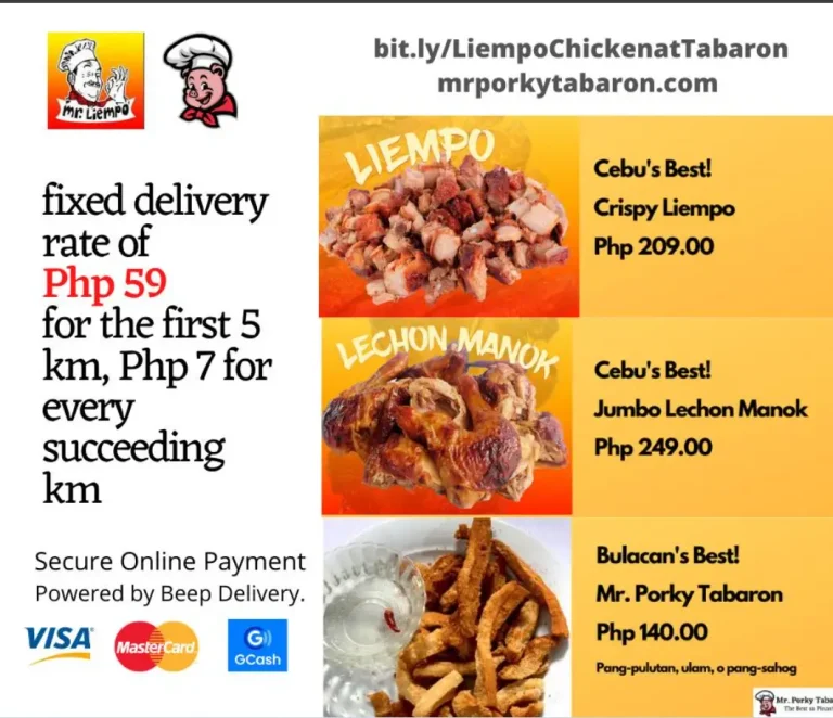 Mr Liempo Menu