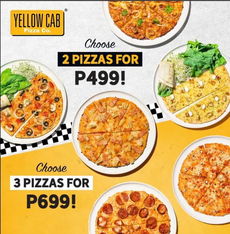 Yellow Cab Pizza Menu