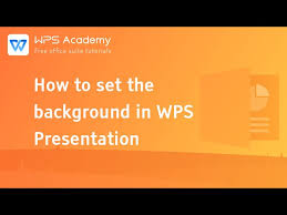 A practical guide to setting up WPS Presentation backgrounds to enhance your presentation's visual impact