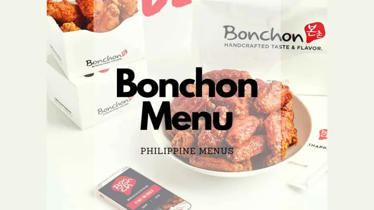 Bonchon Menu Price