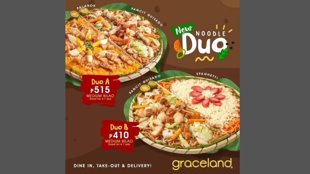 Noodles and Pasta Options Graceland Menu