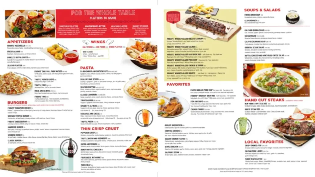 Popular Appetizers TGIF Menu Prices