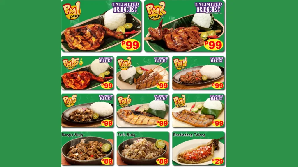 Popular Side Dishes Inasal Menu