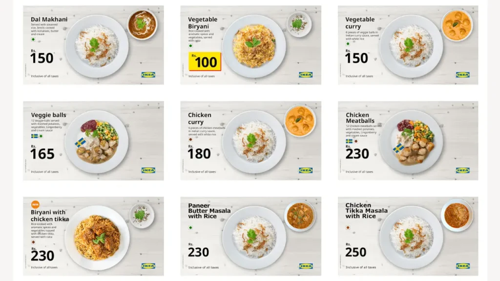 Quick Snacks IKEA Food Menu