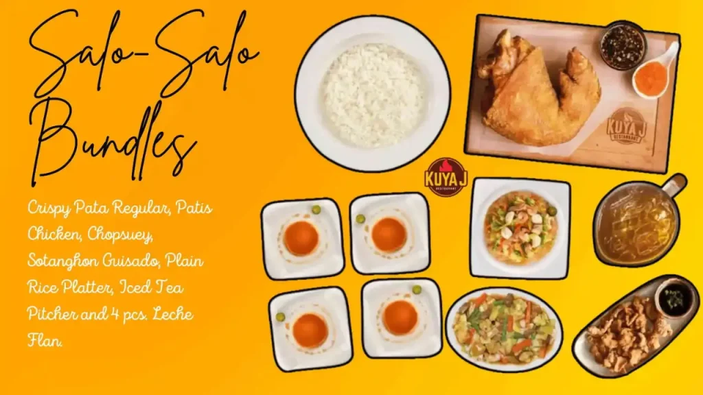 Solo Meals kuya j menu price
