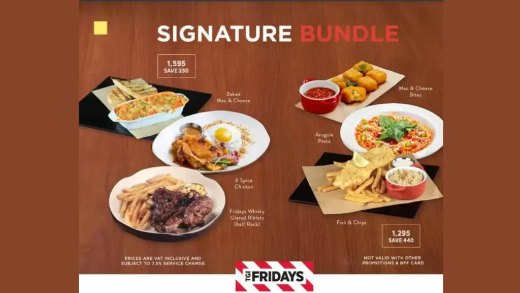 Steaks and Ribs TGIF Menu Prices