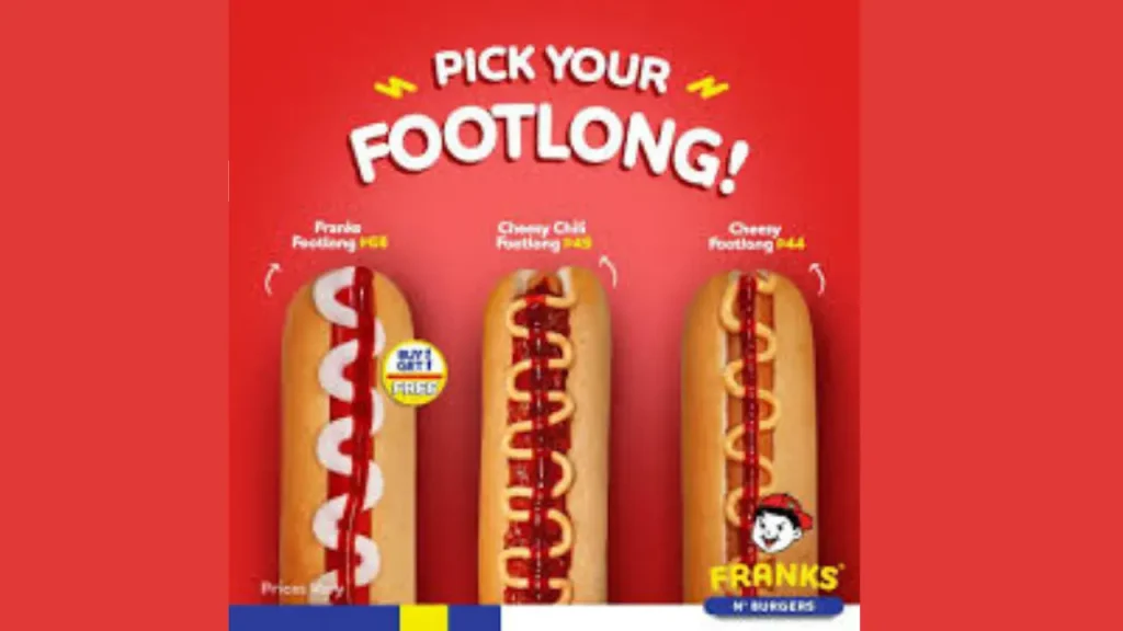 Add-Ons Franks Burger Menu